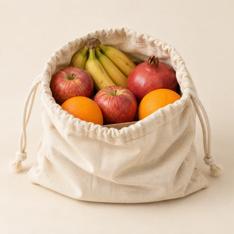 Illustrative fruit delivery potli assortment
