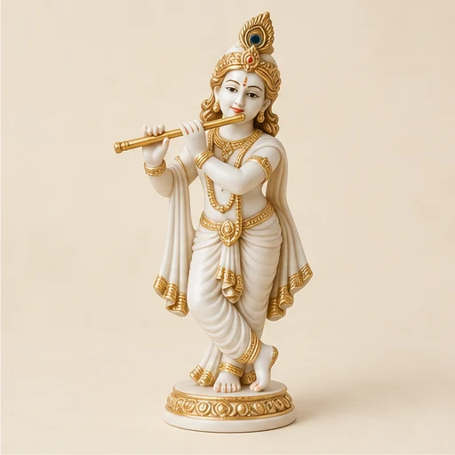 Flute Krishna Idol